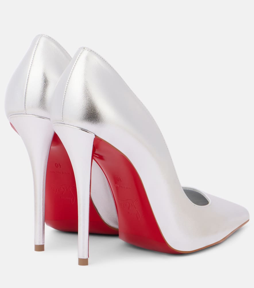 Christian Louboutin Miss Z 100 metallic leather pumps