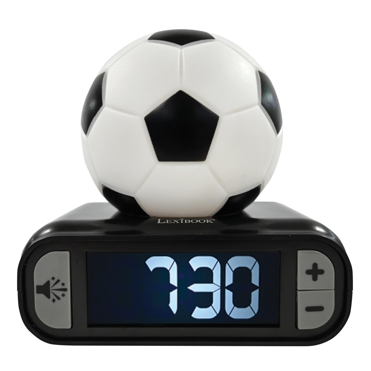 , Soccer Ball Digital Alarm Clock with Night Light Snooze, Clock, Luminous Soccer Ball, RL800FO