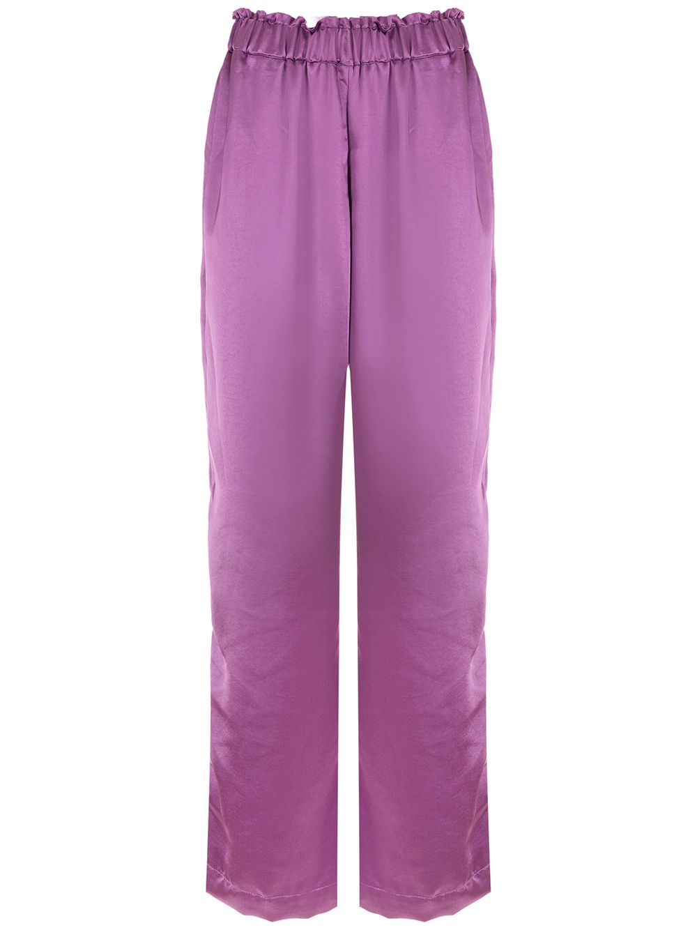 Elasticated track pants - Brown