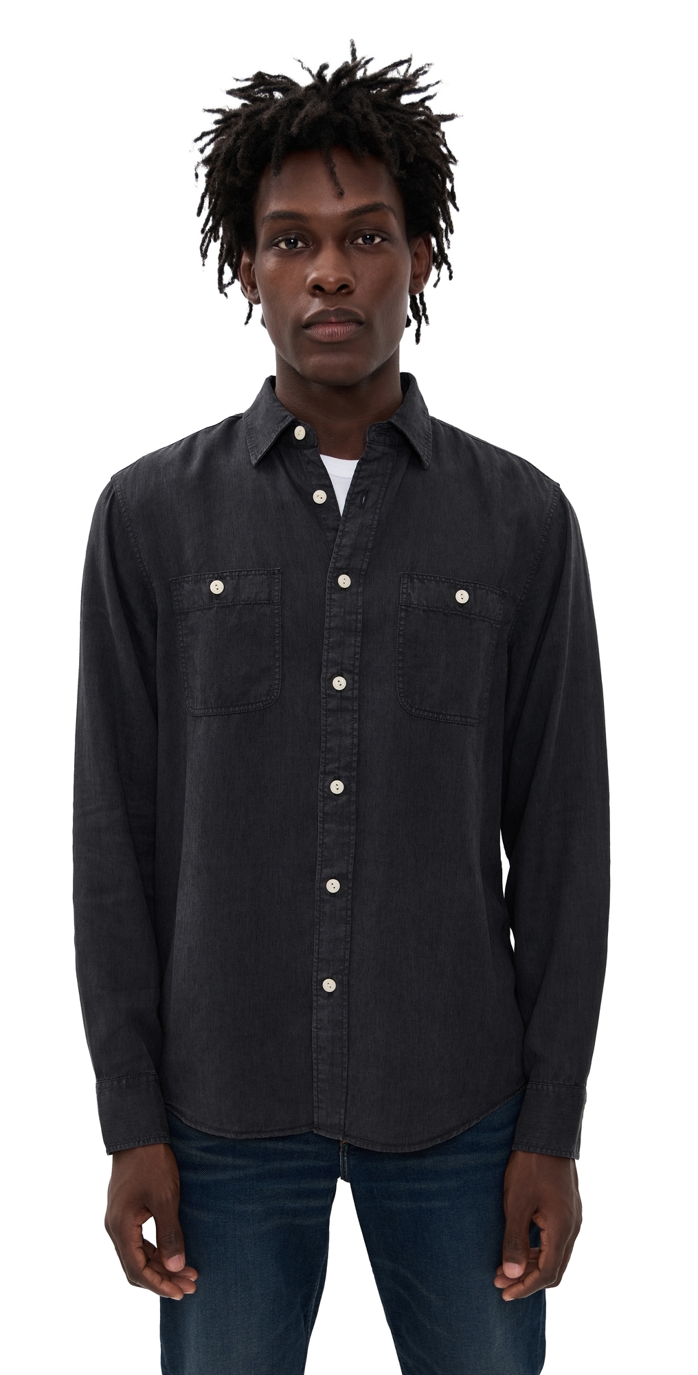 The Tried and True Chambray Workshirt Durango Black