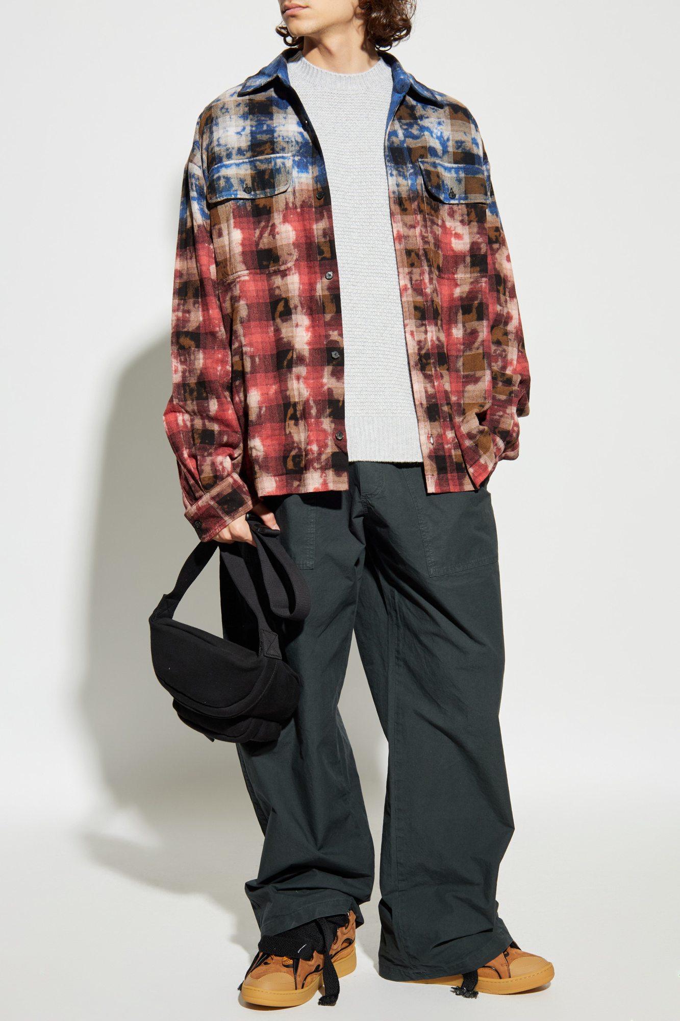 Checked Pattern Shirt, Men's, Multicolour