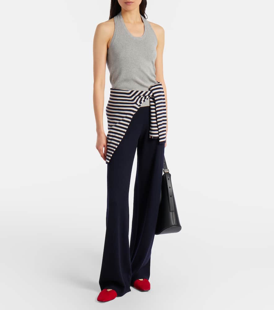 Jerry cotton and cashmere jersey top