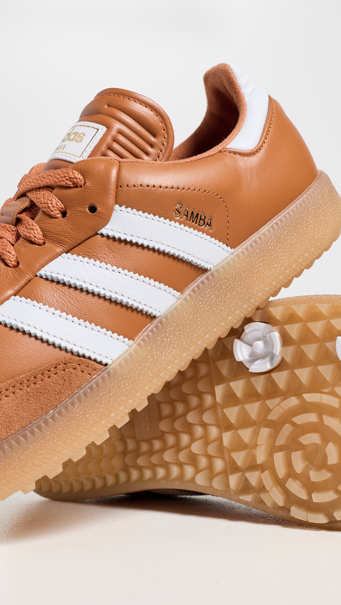 Samba Spikeless Golf Shoes Rustic Orange/Ftwr White/Gum3