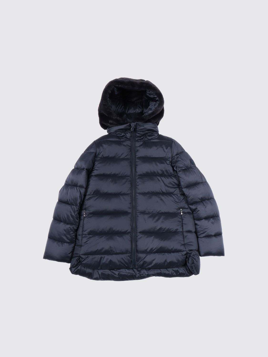 Coat Kids color Blue