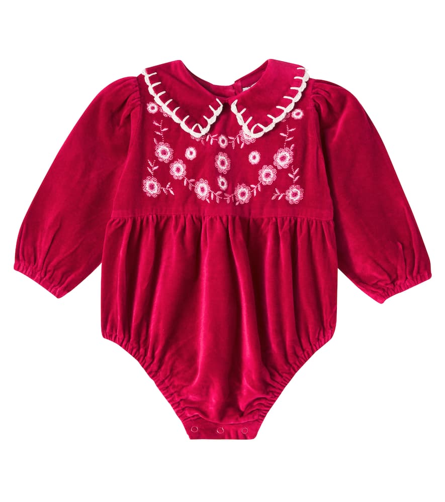 Baby Millie embroidered cotton bodysuit
