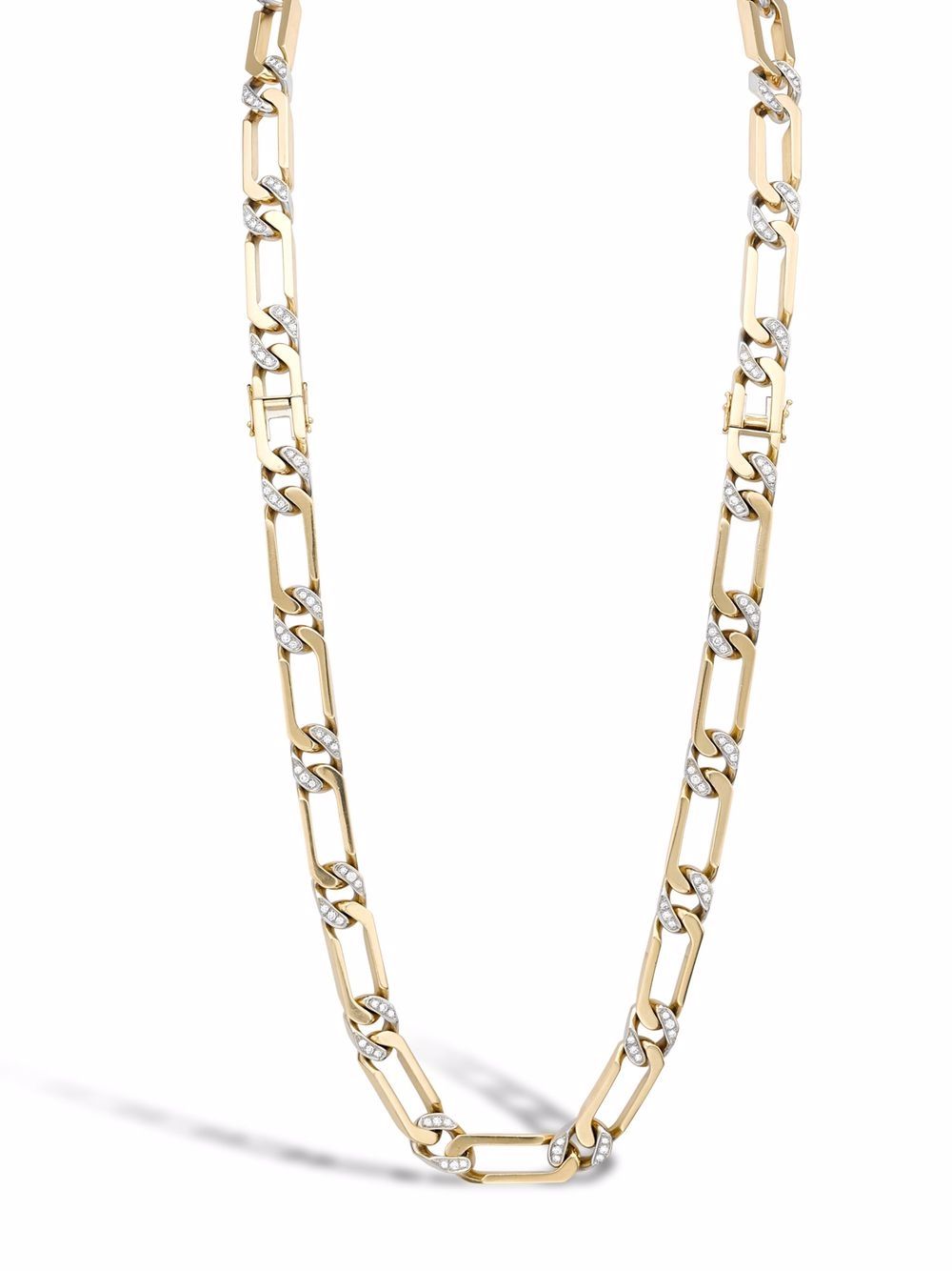 1980s pre-owned 18kt yellow gold Transformable diamond necklace