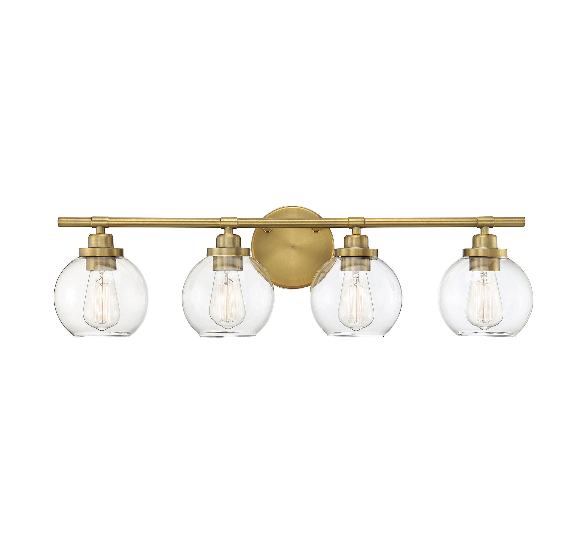 Savoy House Carson 4-Light Bathroom Vanity Light in Warm Bras