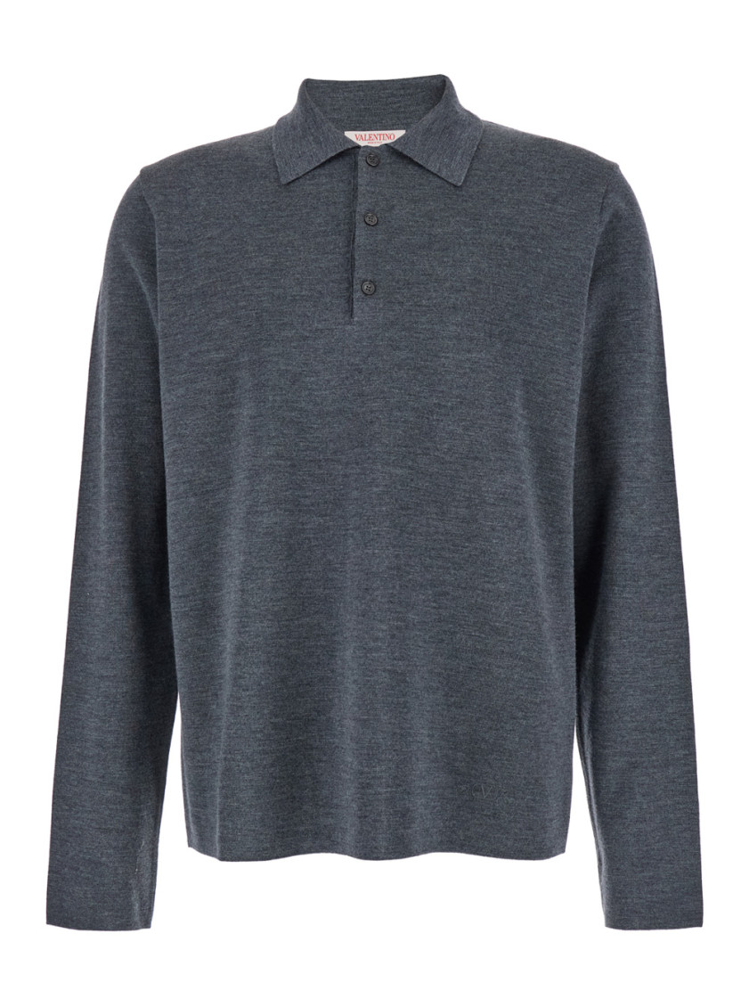 Grey Shirt Collar Polos