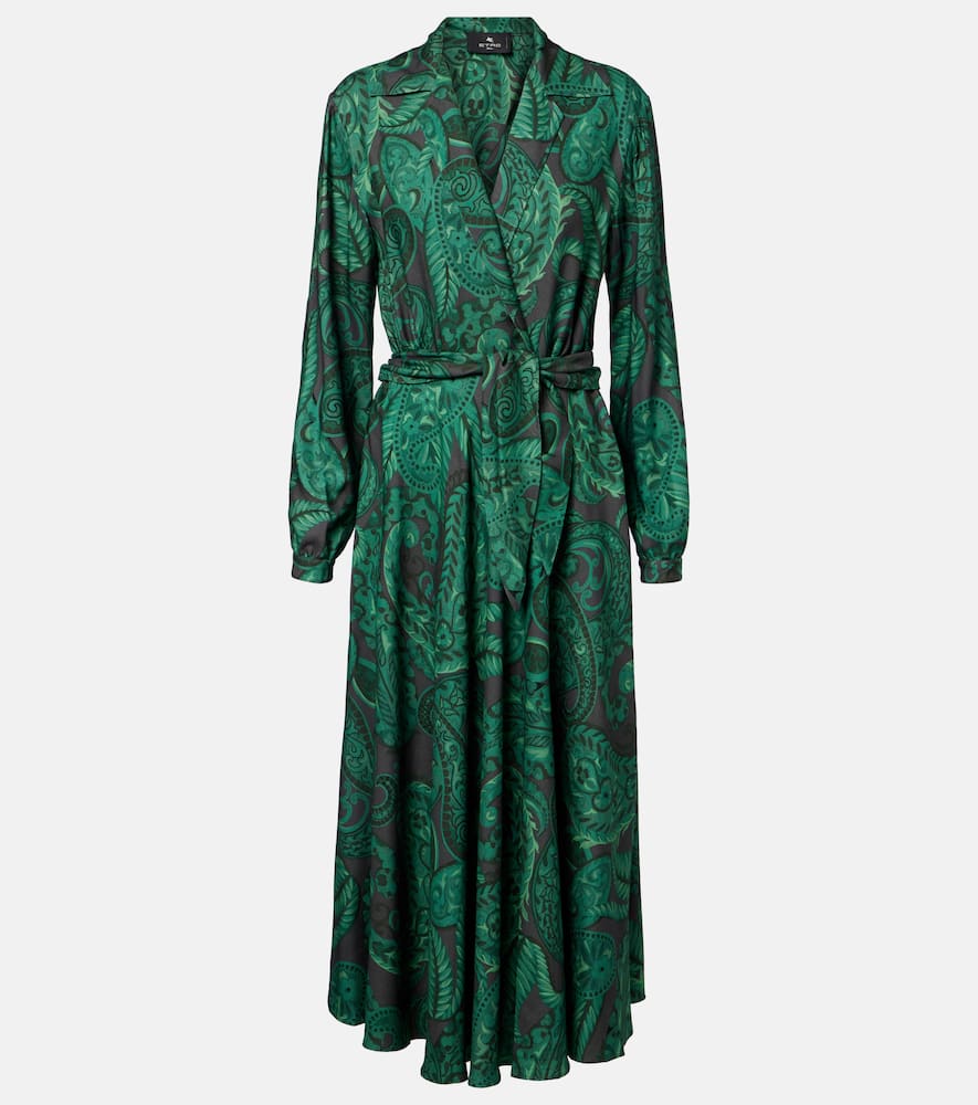 Belted midi dress
