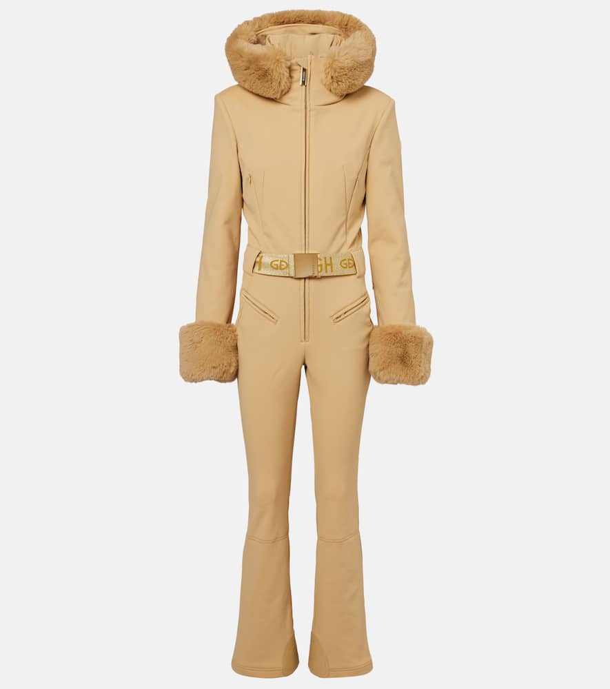 Vita faux fur-trimmed down ski jumpsuit