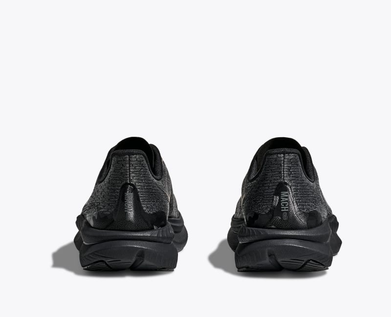 HOKA Mach 6 Shoes in Black/Black