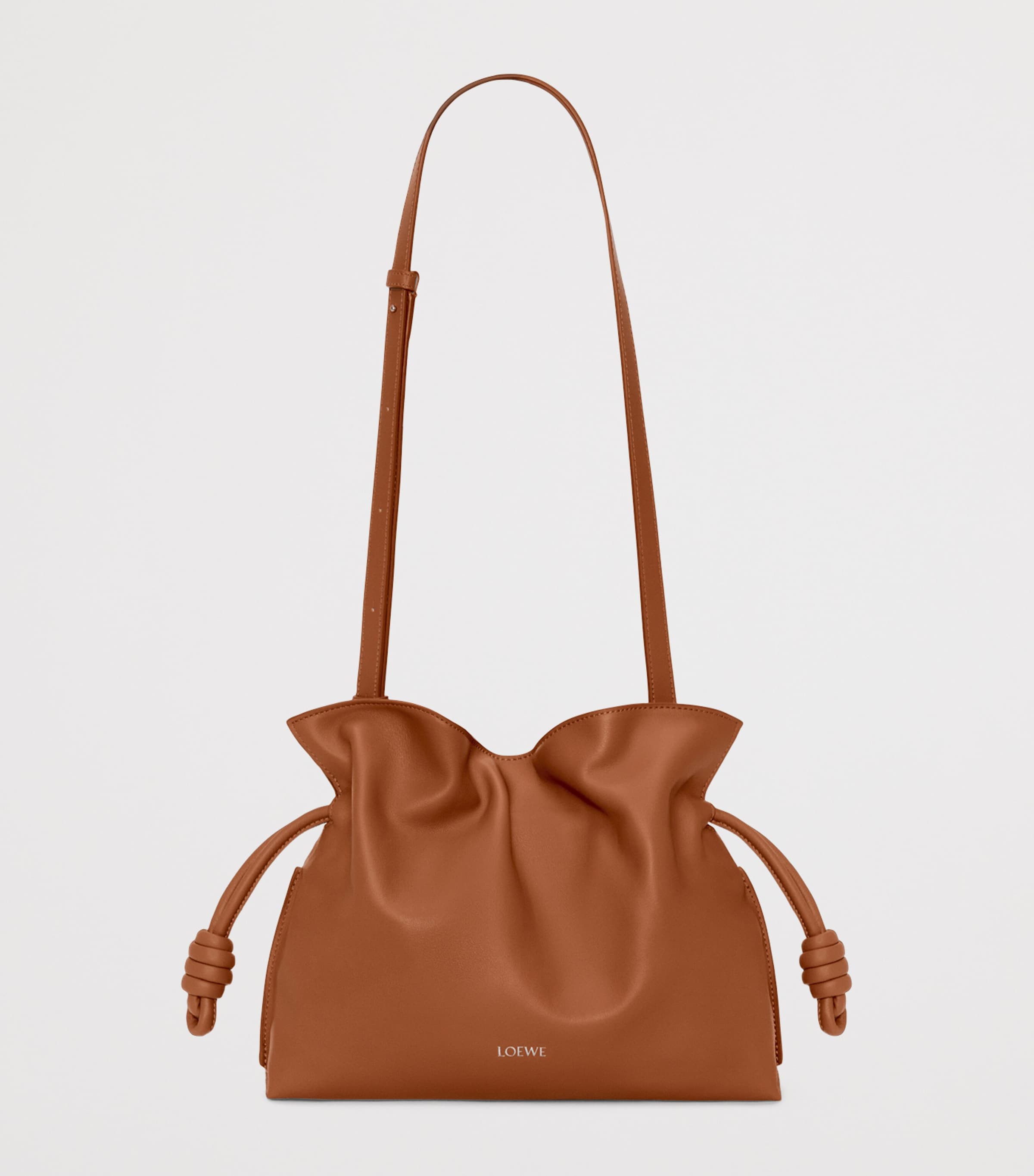 Medium Leather Flamenco Clutch Bag