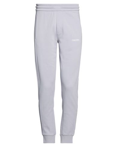 Man Pants Lilac Size L Cotton, Polyester