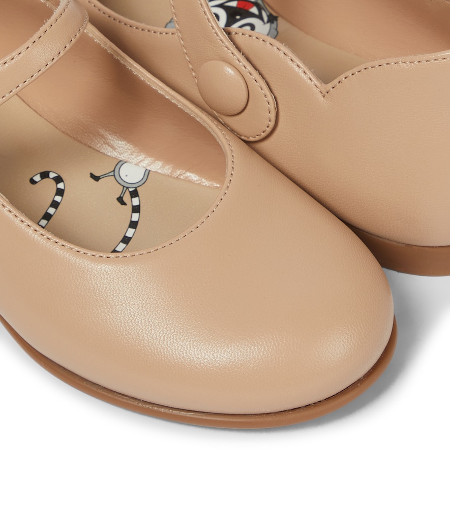 Christian Louboutin Kids Melodie leather ballet flats