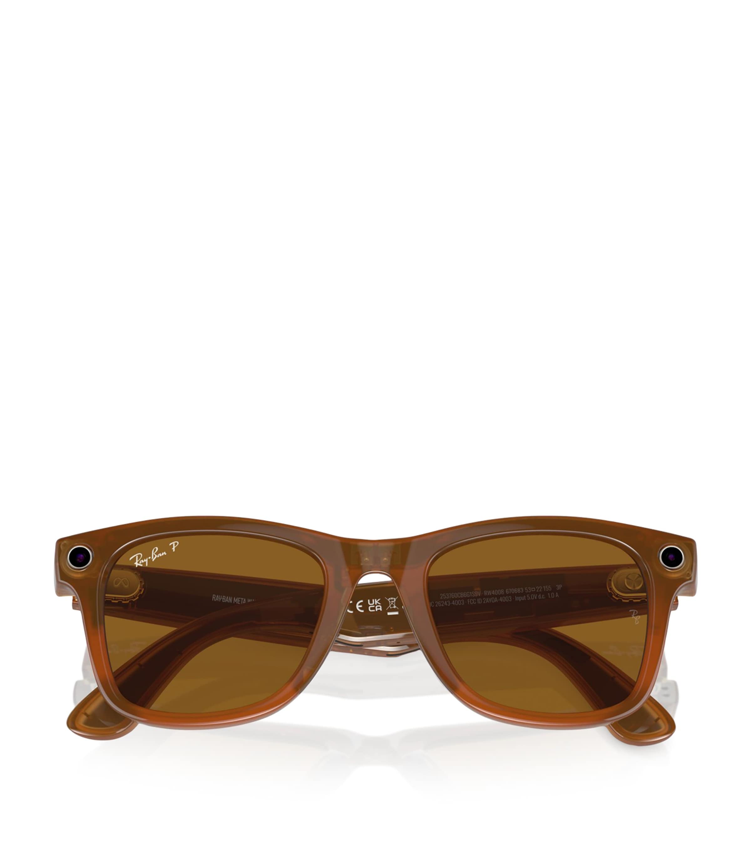 X Meta Large Smart Wayfarer Sunglasses