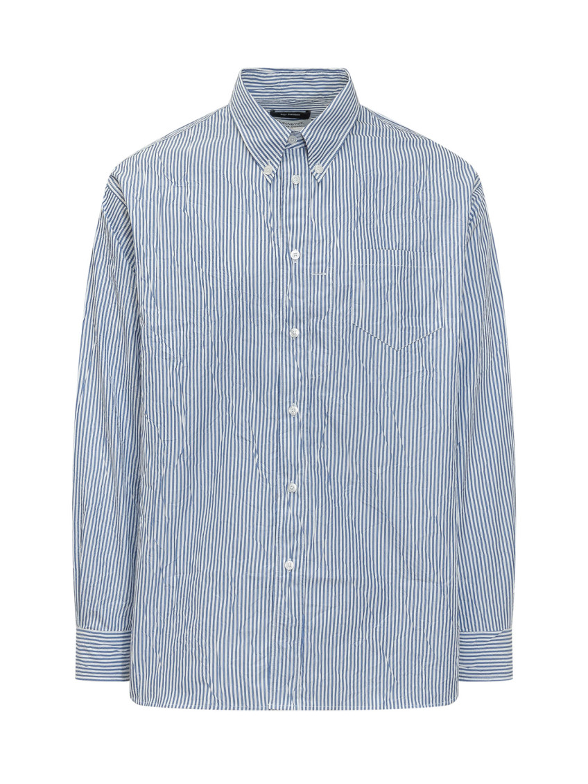 Light Blue Relaxed Stripes Shirt