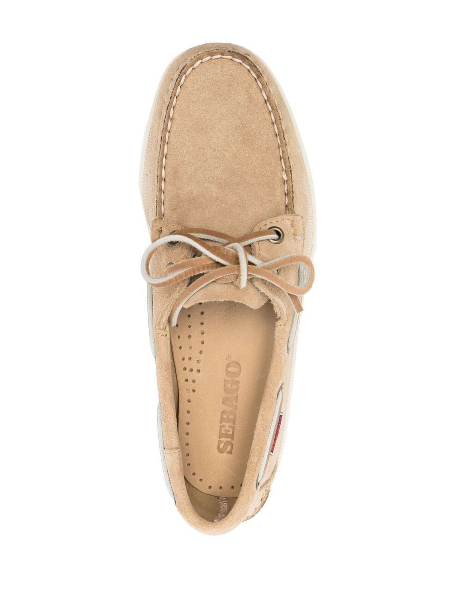 Lace-up boat shoes - Neutrals