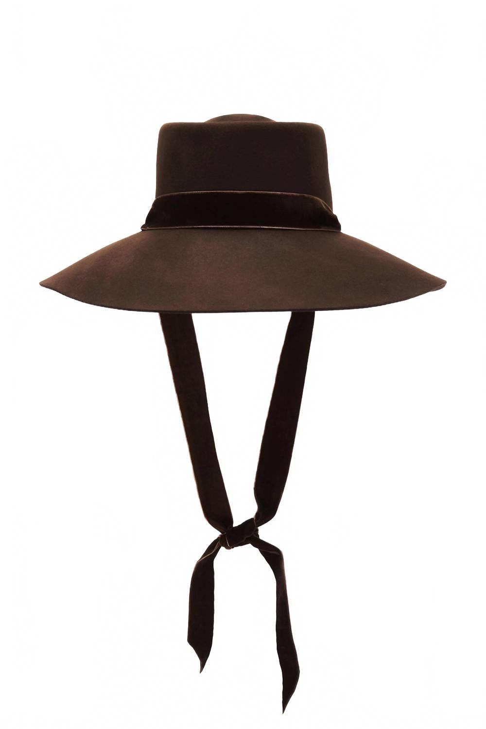 Paloma Midi Sun Hat In Ebony