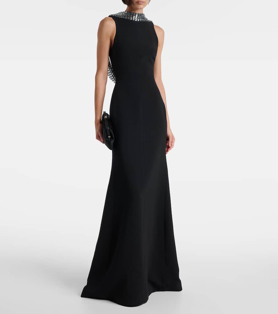 Embellished cady gown