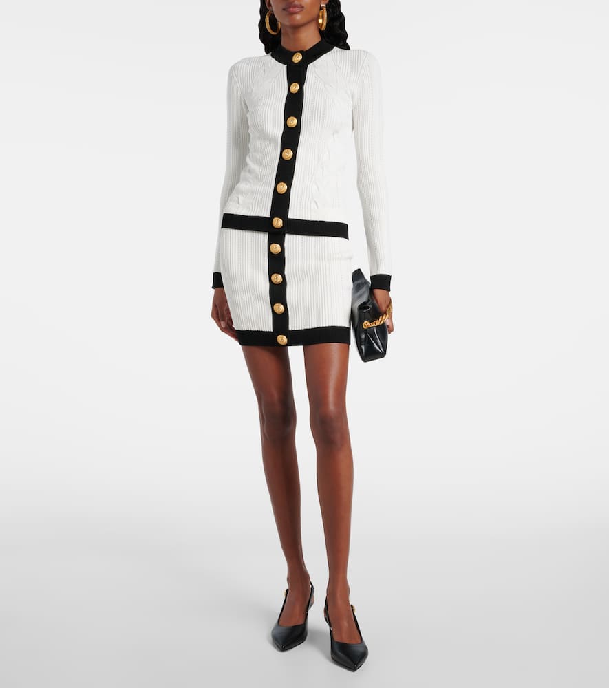 Cable-knit cardigan