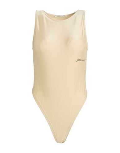 Woman Bodysuit Sand Size M Polyamide, Elastane