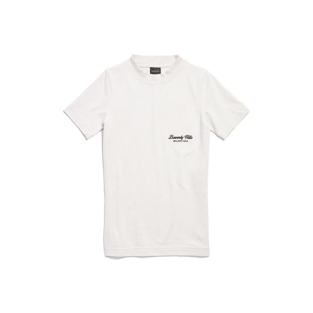 Embroidered Logo Cotton T-Shirt — White
