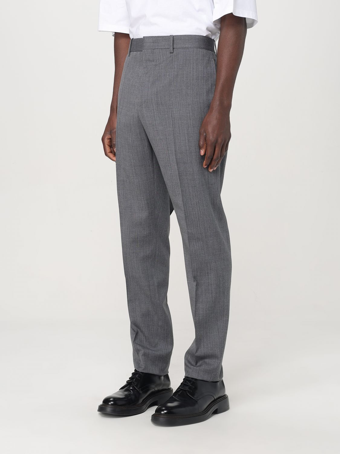 Slim-fit wool trousers - Grey