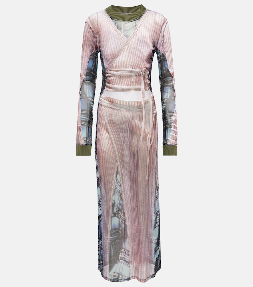 X Jean Paul Gaultier Trompe L'Oeil maxi dress