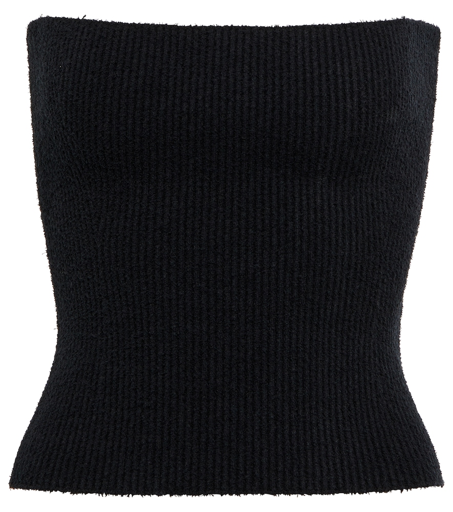 Wardrobe. NYC Strapless ribbed cotton top