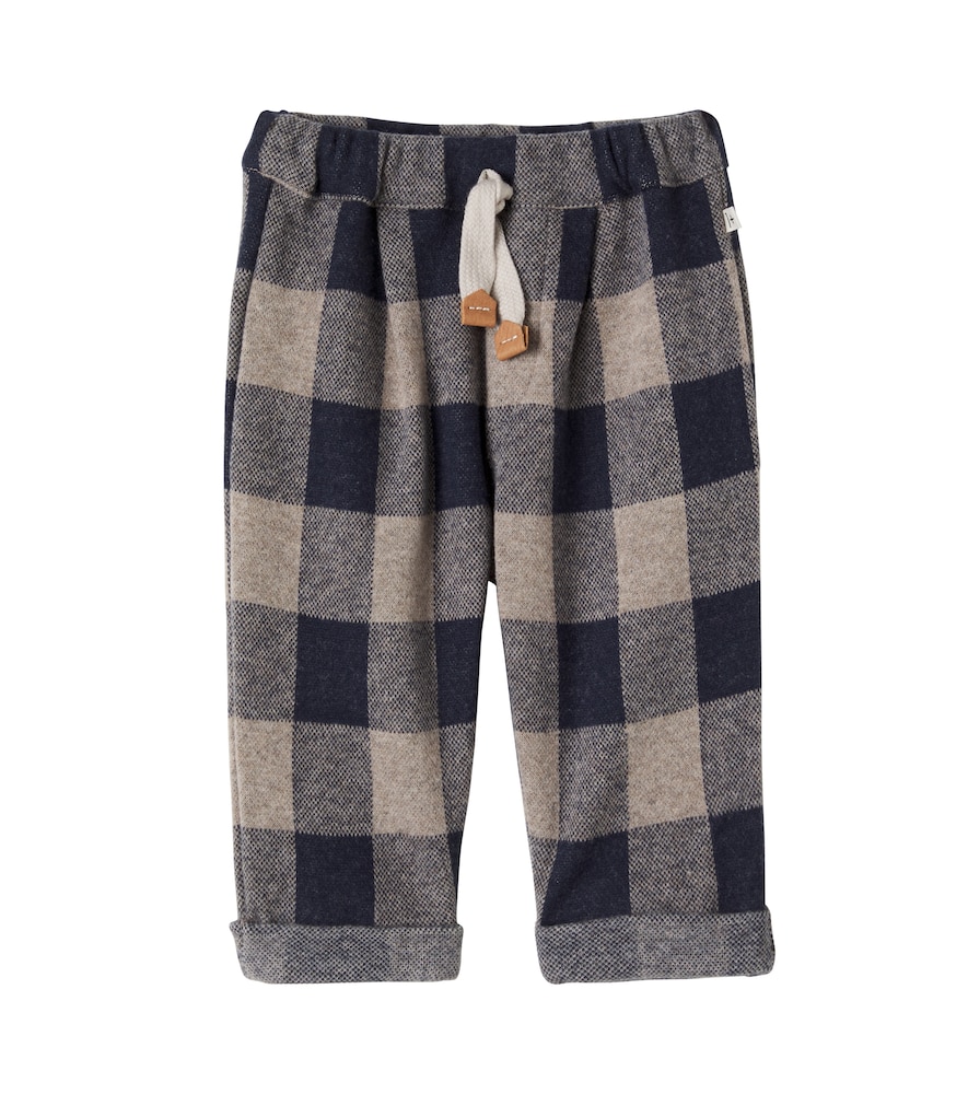 Baby Firenze checked flannel pants