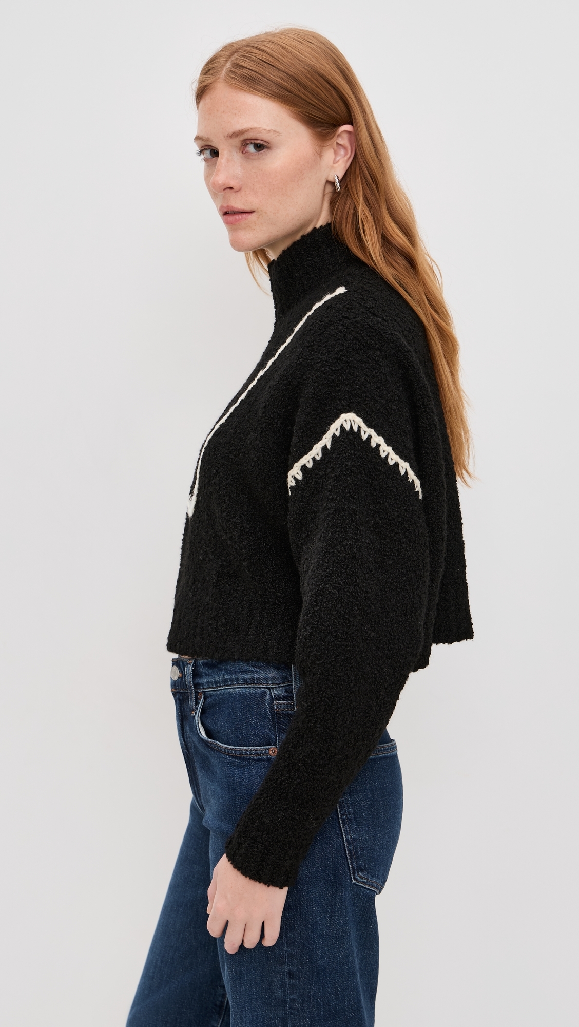 Cropped Hampton Sweater Black
