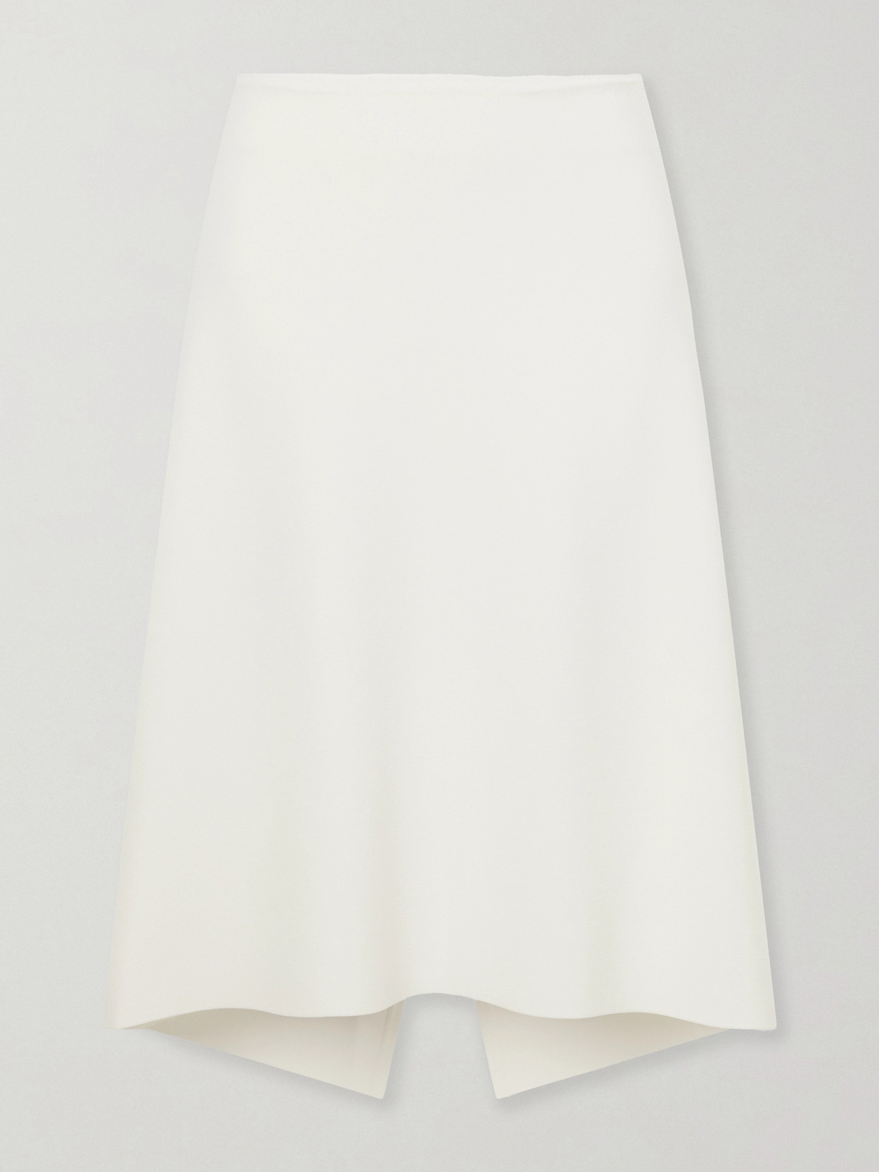 Jersey Midi Skirt - White