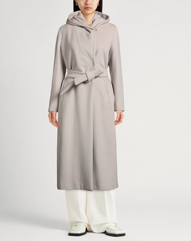 Woman Coat Beige Size 8 Virgin Wool