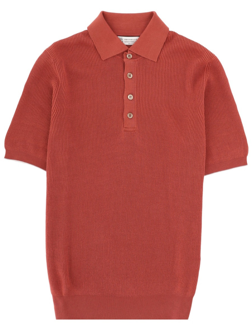 Red Shirt Collar Polo