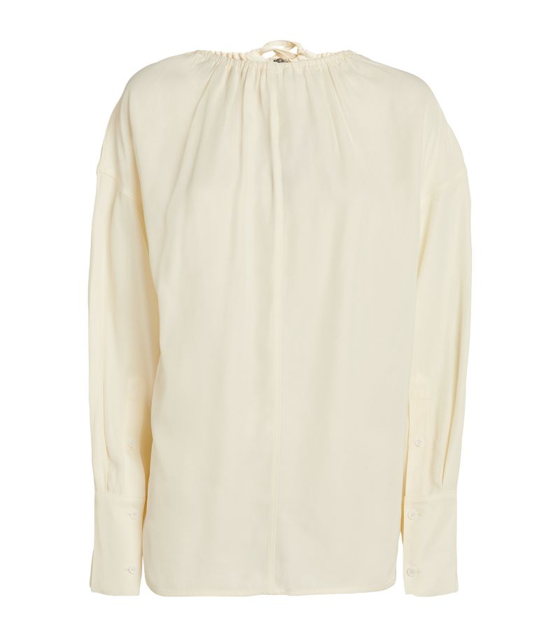 Oversized Half-Zip Drawstring Shirt