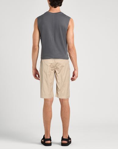 Man Shorts & Bermuda Shorts Sand Size 36 Cotton, Elastane