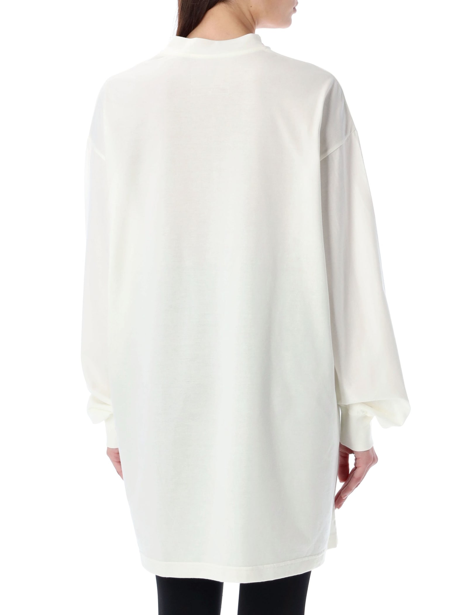 Logo-print longsleeved jersey - White