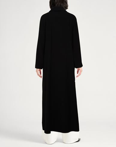 Woman Coat Black Size 4 Virgin Wool, Polyester