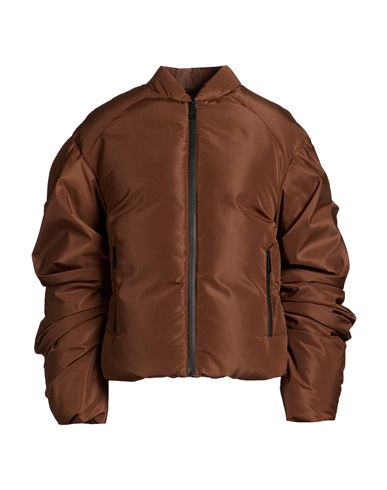 Woman Puffer Brown Size 4 Polyester