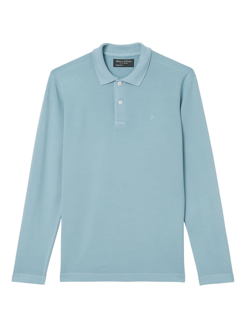 Long-sleeve polo shirt - Blue