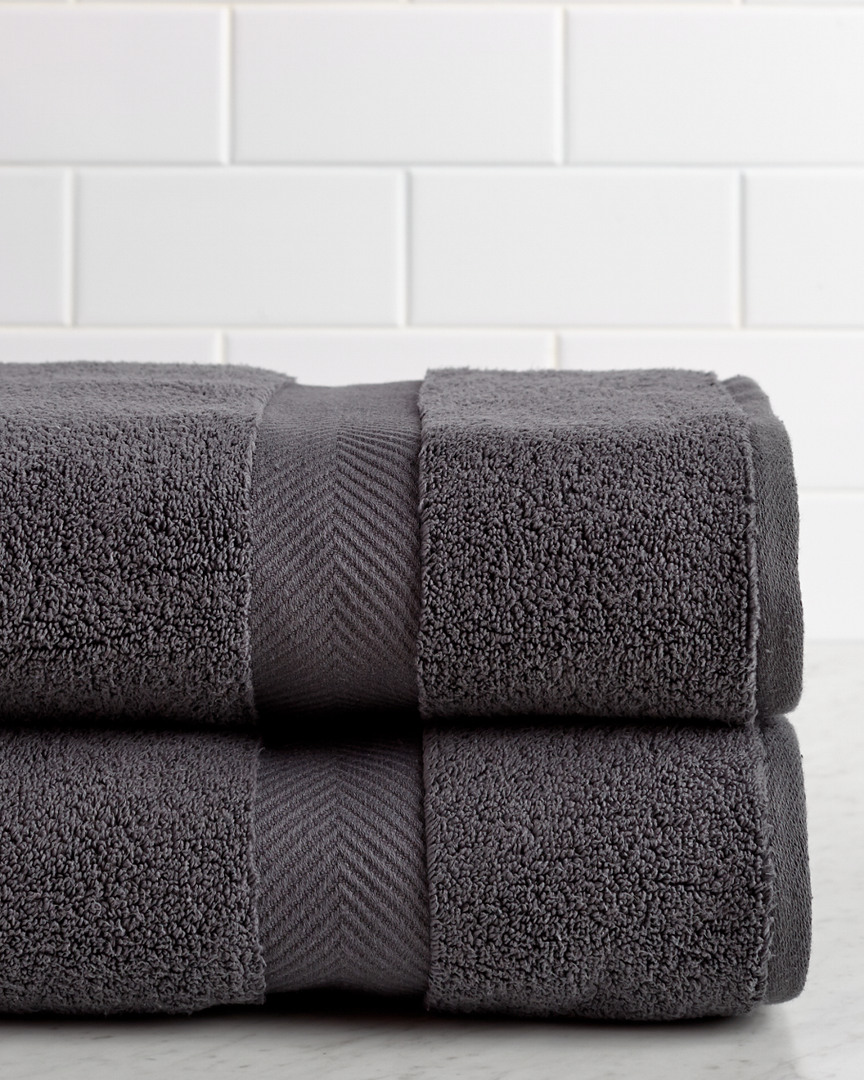 Superior Highly Absorbent Zero Twist 2pc Bath Cotton Sheet Set