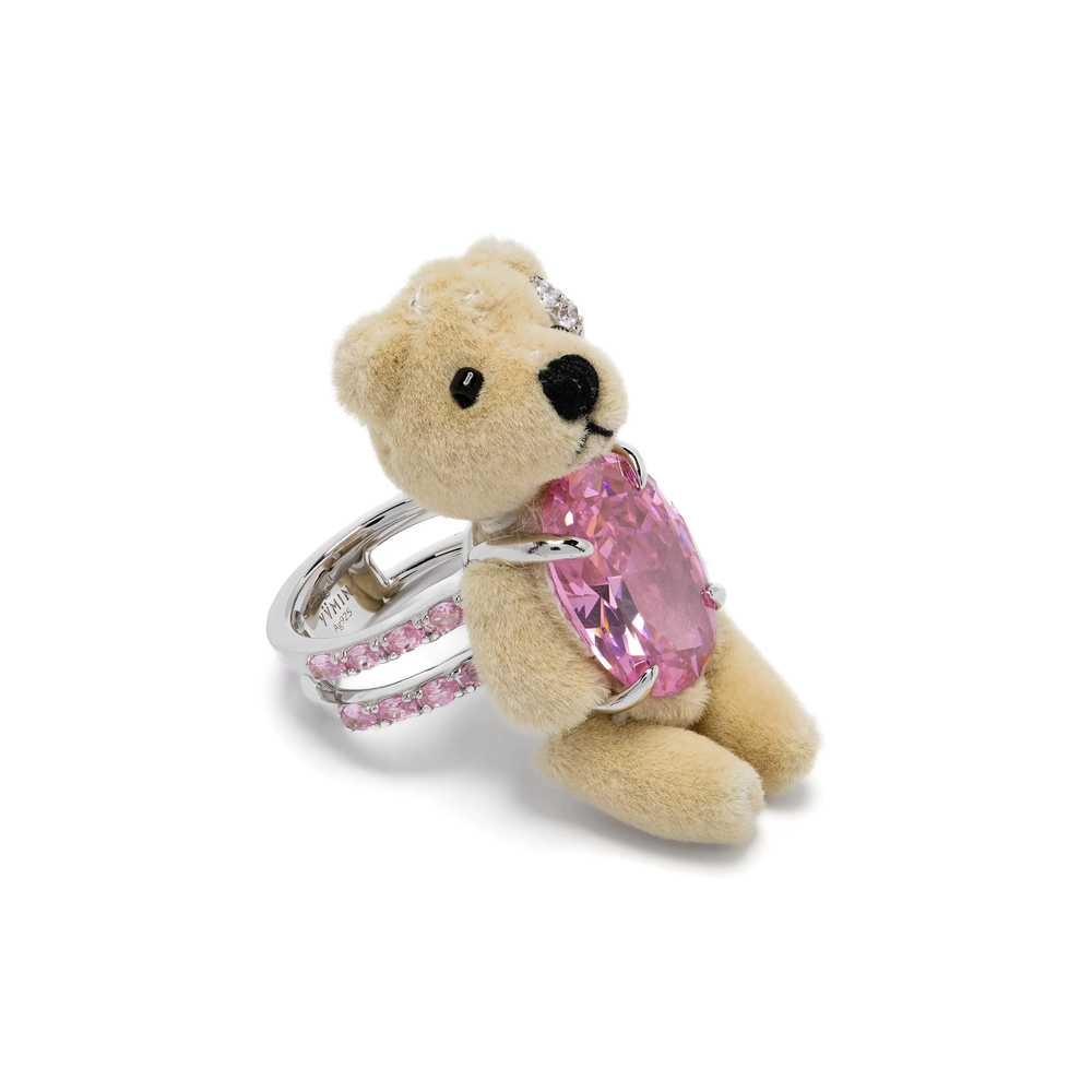 Teddy-bear gemstone ring - Neutrals