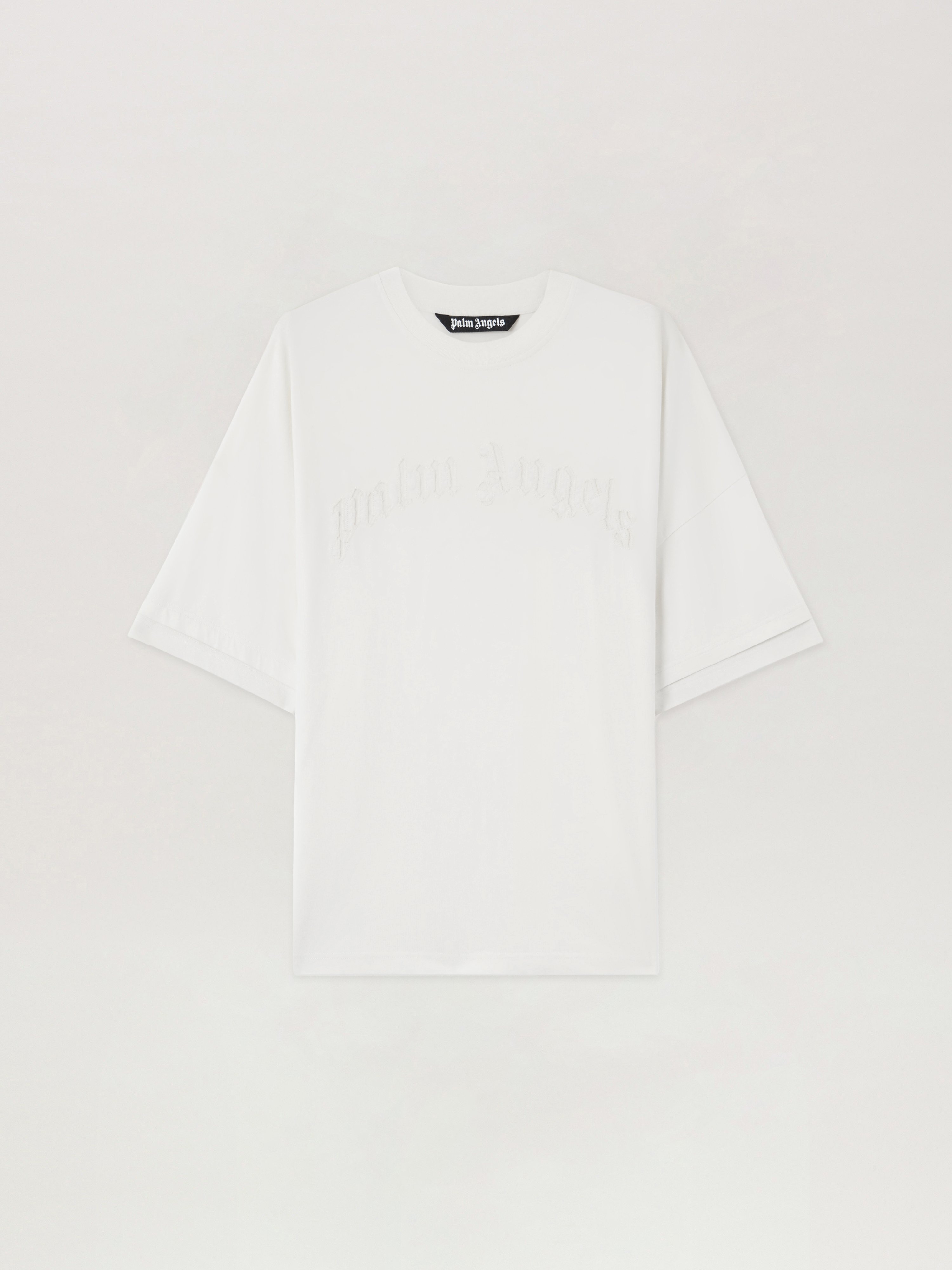 Curved Logo Loose Double T-shirt - Man T