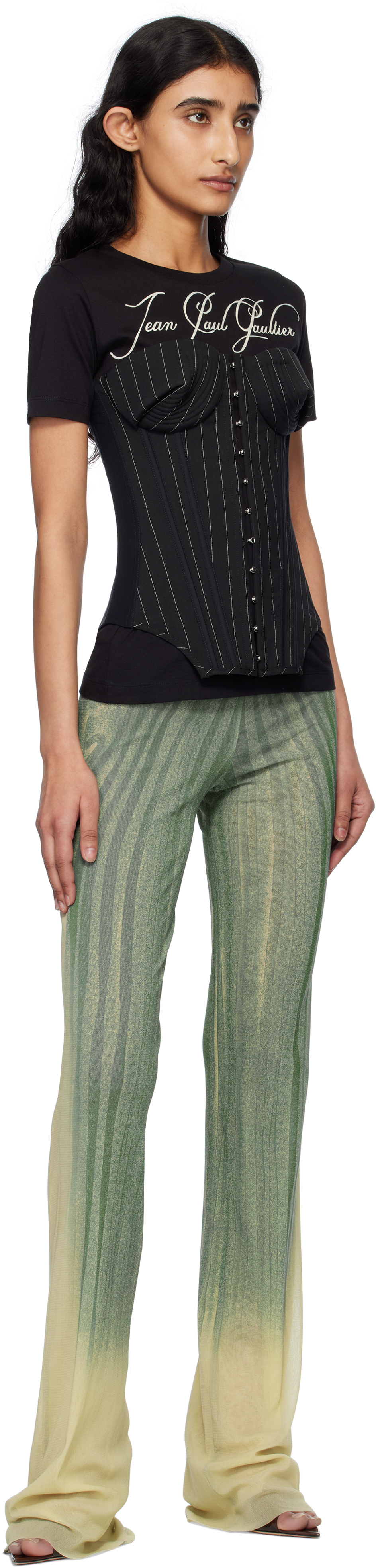 Jean Paul Gaultier Blue 'The Spirale' Lounge Pants