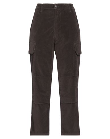 Cigala's Woman Pants Dark brown Size 25 Cotton, Elastane