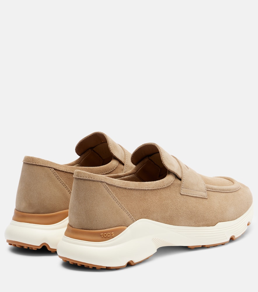Suede slip-on shoes