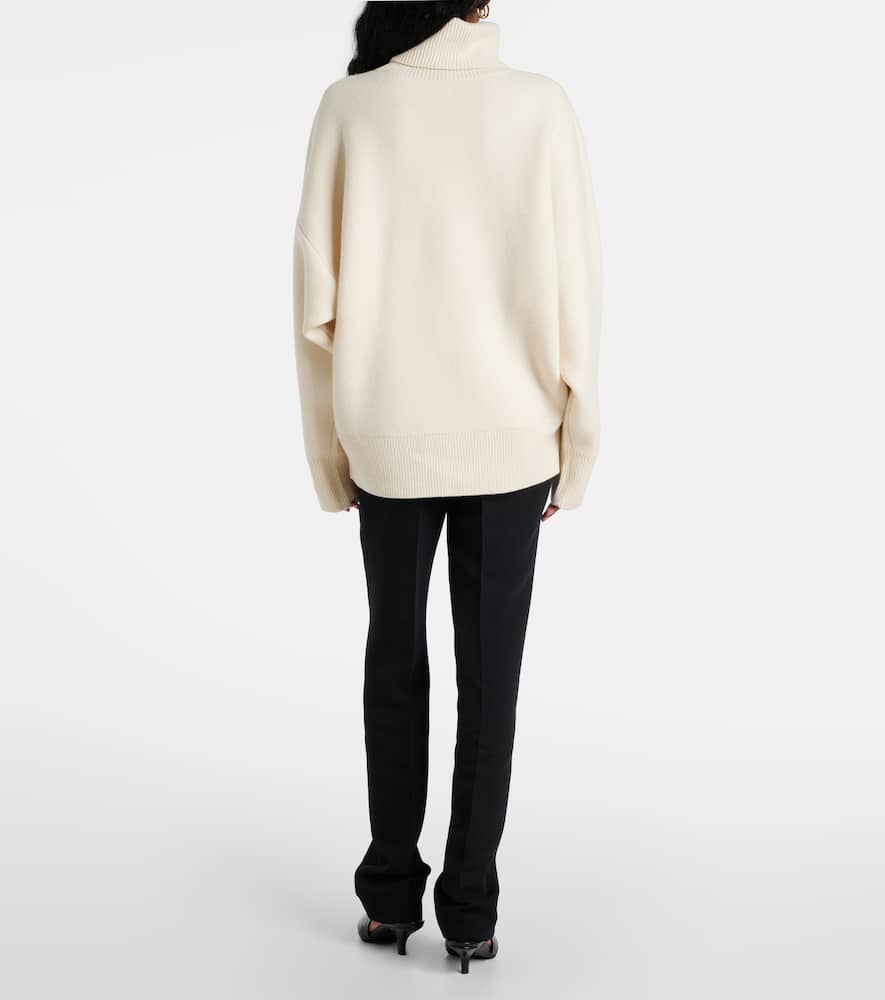 Wool and cashmere-blend turtleneck sweater