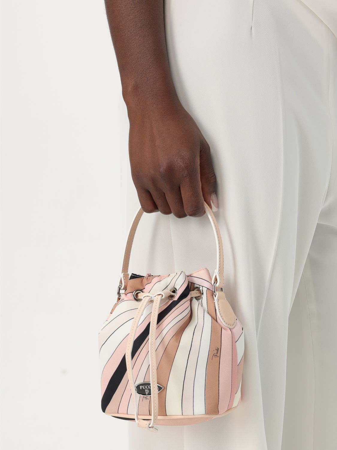 Handbag PUCCI Woman color Nude