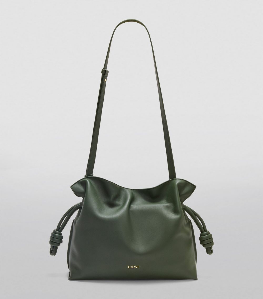 Medium Leather Flamenco Clutch Bag