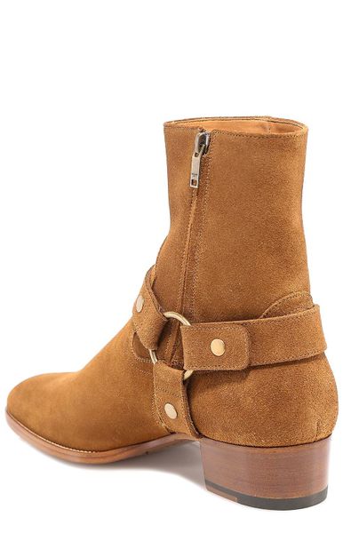 Saint Laurent Wyatt Harness Ankle Boots